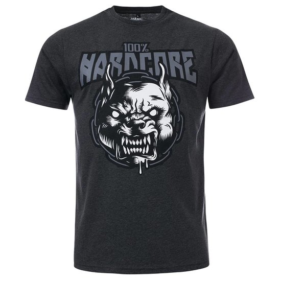 100% Hardcore T-Shirt Rage Grijs 100% Hardcore T-Shirt Rage Grijs