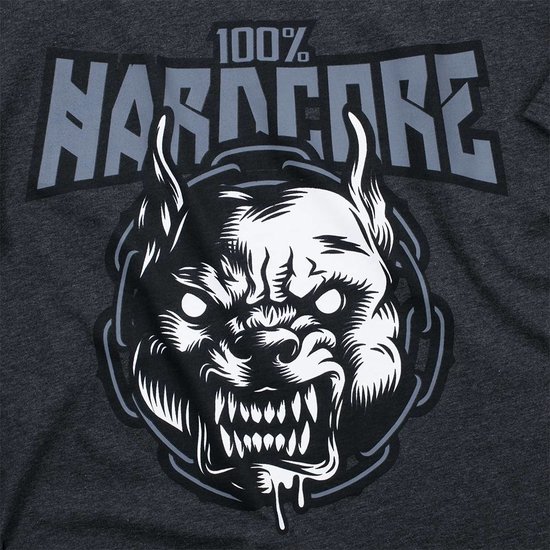 100% Hardcore T-Shirt Rage Grijs 100% Hardcore T-Shirt Rage Grijs