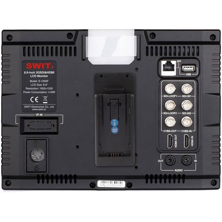 Swit SWIT S-1093F 9" Full HD Waveform LCD Monitor