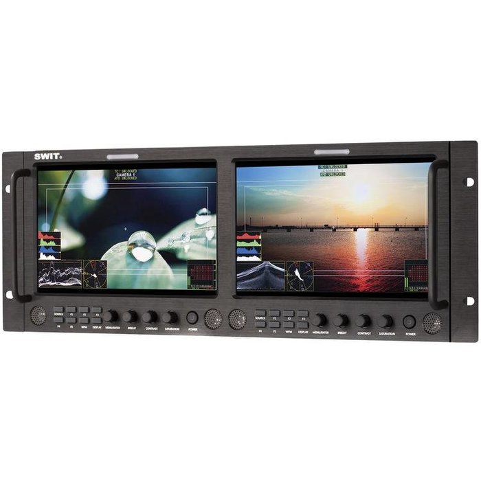Swit SWIT M-1093F Dual 9-inch Full HD SDI/HDMI Rack LCD Waveform Monitor