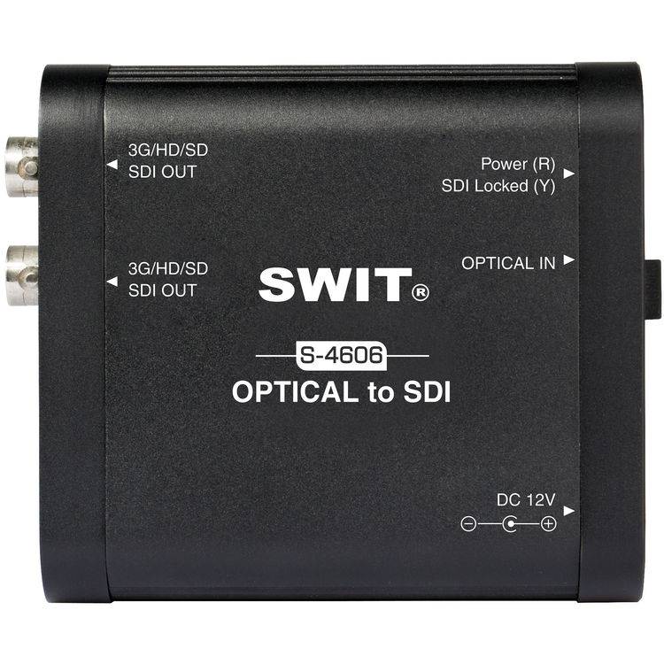 Swit SWIT S-4606 Portable Optical Fiber to SDI Converter