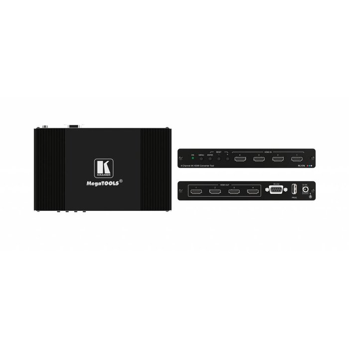 Kramer KRAMER - FC-174 4–Channel HDMI 4K60 4:4:4/4:2:0 Converter with HDCP 1.4 & 2.2