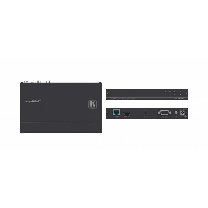 Kramer Kramer - TP-780R 4K60 4:2:0 HDMI HDCP 2.2 PoE Receiver with RS–232 & IR over Long–Reach HDBaseT