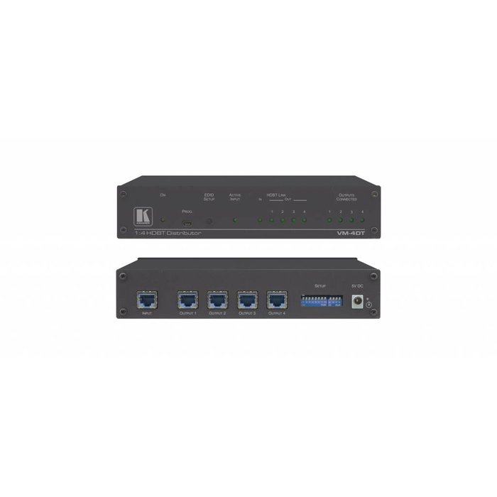 Kramer KRAMER - VM-4DT 1:4 4K60 4:2:0 Long–Reach HDBaseT DA