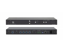 Kramer KRAMER - VM-214DT 2x1:4 4K60 4:2:0 HDMI & Extended–Reach HDBaseT with Ethernet, RS–232, IR & Stereo Audio Switchable DA