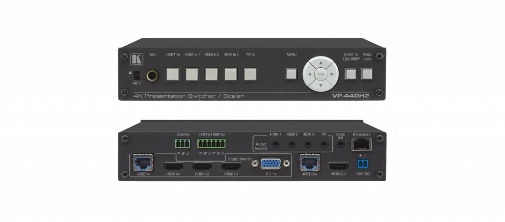 KRAMER - VP-440H2 Compact 5–Input 4K60 4:4:4 Presentation Switcher