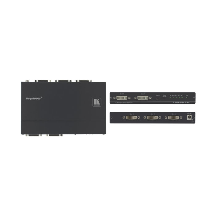 Kramer KRAMER - VM-400HDCPxl 1:4 4K60 4:2:0 DVI Distribution Amplifier