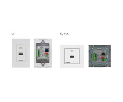 Kramer KRAMER - WP-789T 4K60 4:2:0 HDMI 1–Gang PoE Wall–Plate Transmitter with RS–232 & IR over Long–Reach HDBaseT
