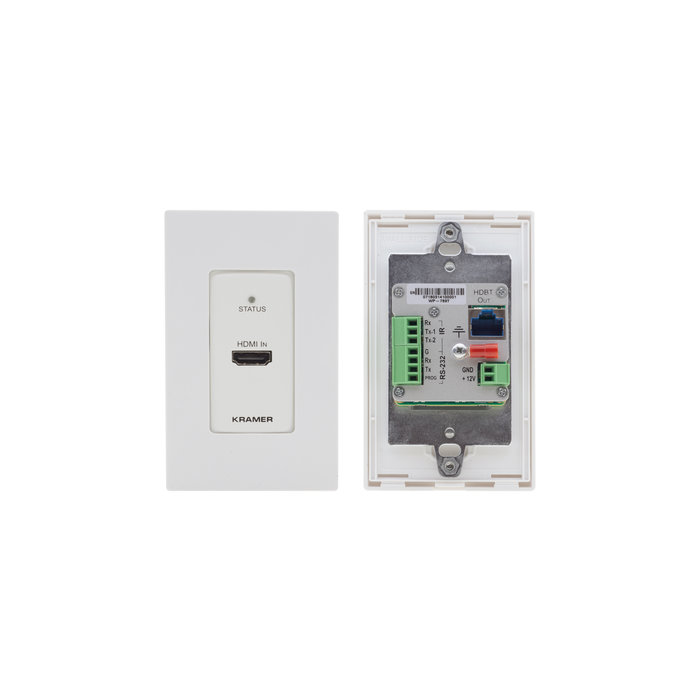 Kramer KRAMER - WP-789T 4K60 4:2:0 HDMI 1–Gang PoE Wall–Plate Transmitter with RS–232 & IR over Long–Reach HDBaseT