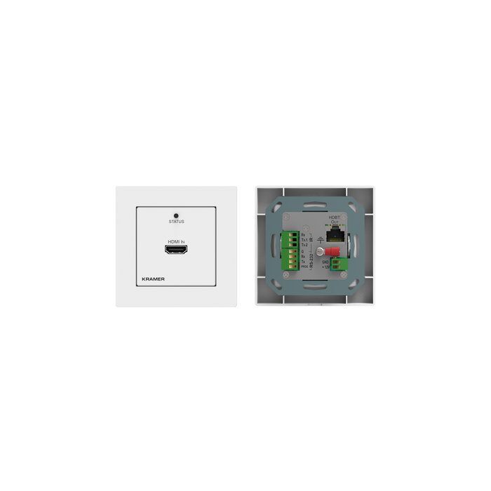 Kramer KRAMER - WP-789T 4K60 4:2:0 HDMI 1–Gang PoE Wall–Plate Transmitter with RS–232 & IR over Long–Reach HDBaseT