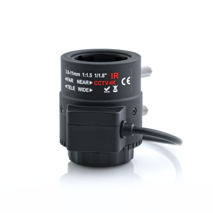AIDA AIDA - CS4K-3611V - 4K CS Mount 3.6mm-11mm Varifocal Mega-Pixel Lens