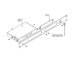 Kramer KRAMER -  RK-T2SB 19–Inch Rack Adapter for TOOLS™ & MegaTOOLS™