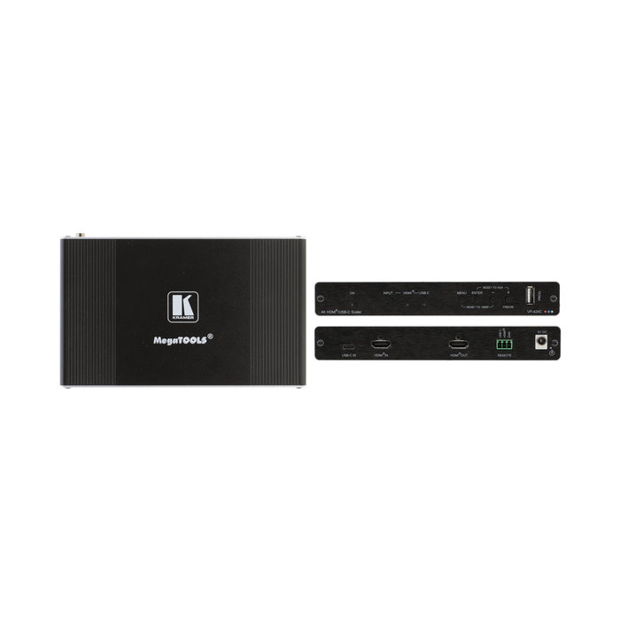Kramer KRAMER - VP-424C 18G 4K HDMI to HDMI ProScale™ Digital Scaler with HDMI and USB–C Inputs
