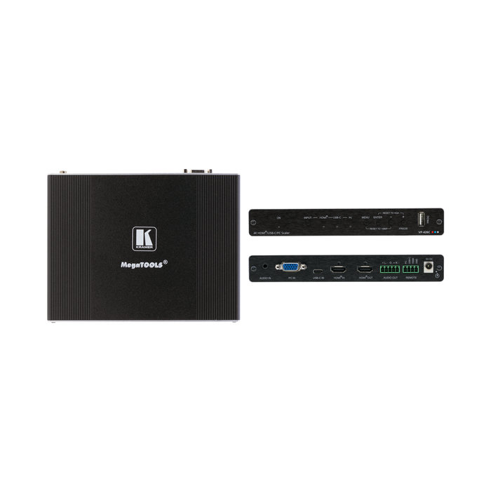 Kramer KRAMER - VP-426C 18G 4K HDR HDMI ProScale™ Digital Scaler with HDMI, USB–C and VGA Inputs