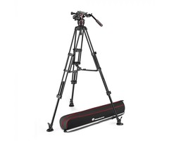 Manfrotto MANFROTTO - Nitrotech 608 video head, alu twin leg tripod ms