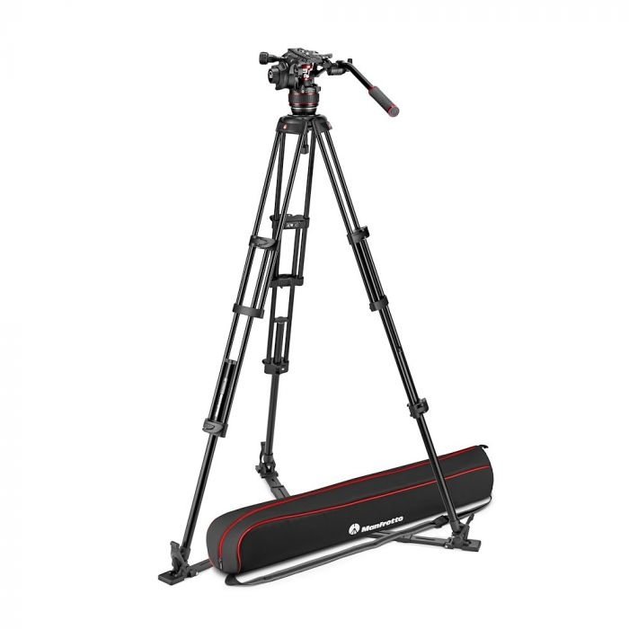 Manfrotto MANFROTTO - Nitrotech 608 video head, alu twin leg tripod gs