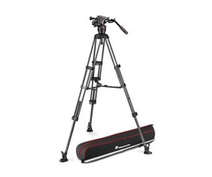 Manfrotto MANFROTTO - Nitrotech 608 video head, CF twin leg tripod ms