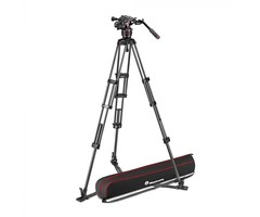 Manfrotto MANFROTTO - Nitrotech 608 video head, CF twin leg tripod gs