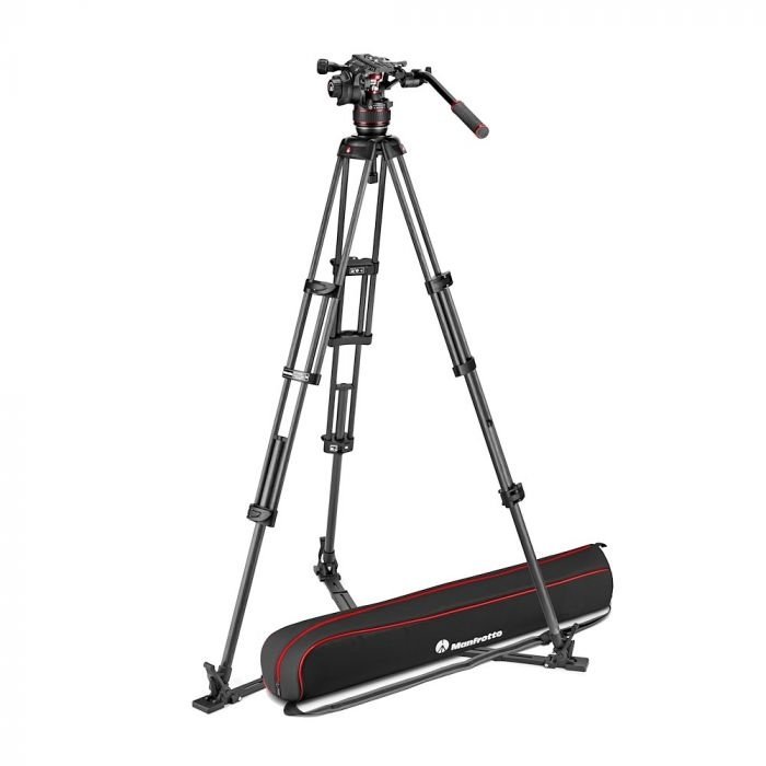 Manfrotto MANFROTTO - Nitrotech 608 video head, CF twin leg tripod gs