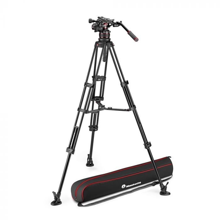 Manfrotto MANFROTTO - Nitrotech 612 video head, alu twin leg tripod ms