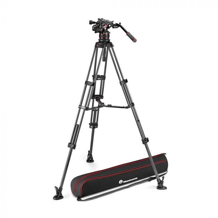 Manfrotto MANFROTTO - Nitrotech 612 video head, CF twin leg tripod ms