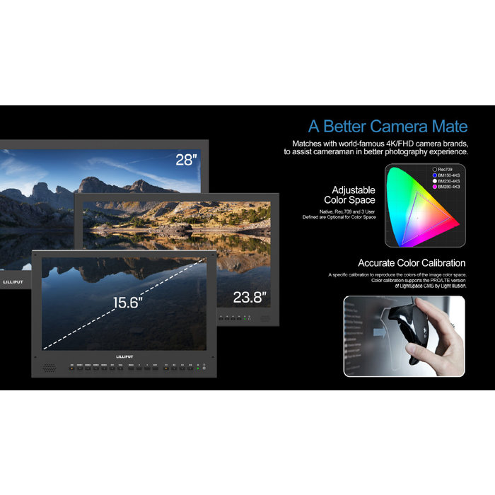 Liliput Lilliput BM150-4KS - 15.6" 4K monitor with 3D LUTS and HDR