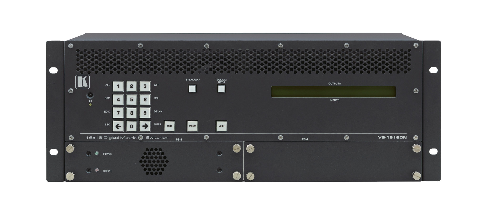 Kramer KRAMER - VS-1616DN-EM 2x2 to 16x16 Modular 4K60 4:2:0 Multi–Format Managed Digital Matrix Switcher