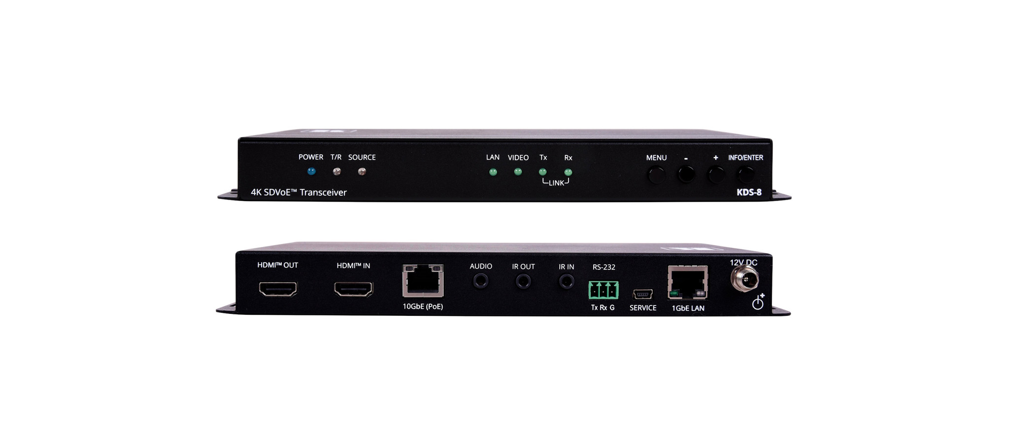 Kramer KRAMER - KDS-8 Zero Latency 4K HDR SDVoE Video Streaming Transceiver over Copper