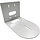 HCM-1 Small Universal Wall Mount Bracket - White