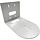 HCM-1 Small Universal Wall Mount Bracket - Wit