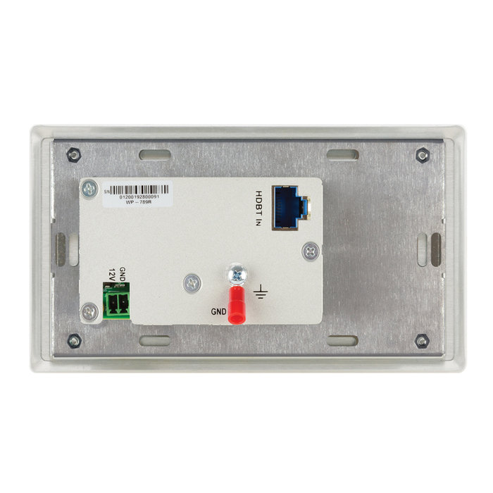 Kramer WP-789R  4K60 4:2:0 HDMI 2–Gang PoE Wall–Plate Receiver (EU)