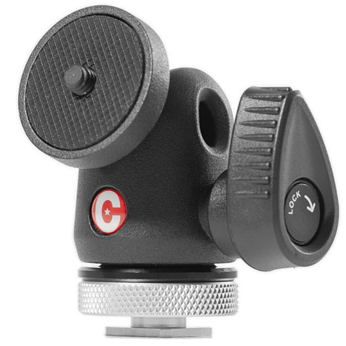 Caruba Centre Ball Head w/ Cold Shoe Mount