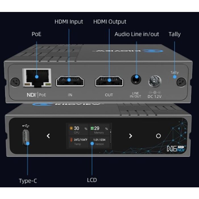 Kiloview N5 - Bidirectionele 3G-SDI naar NDI-converter