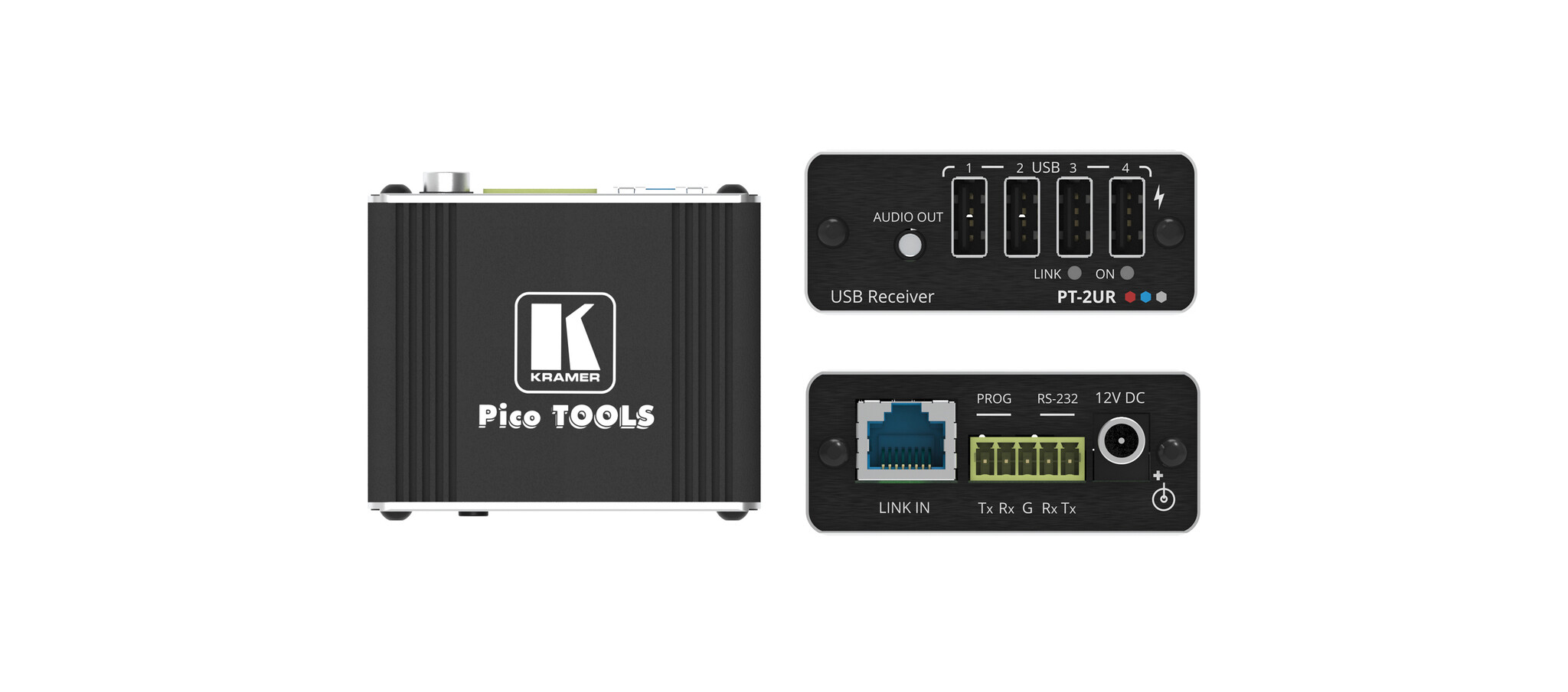 Kramer WP-2UT/R-KITUSB - 2.0 PoC Wall–Plate Extender Kit