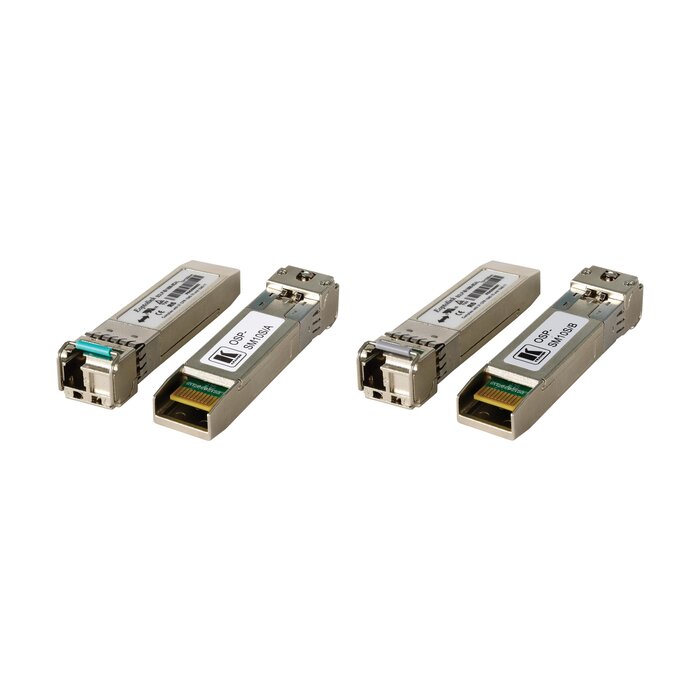 Kramer - OSP-SM10S - Optical SFP+ Transceiver Pair over 10G 1270/1330nm Simplex SM Fiber