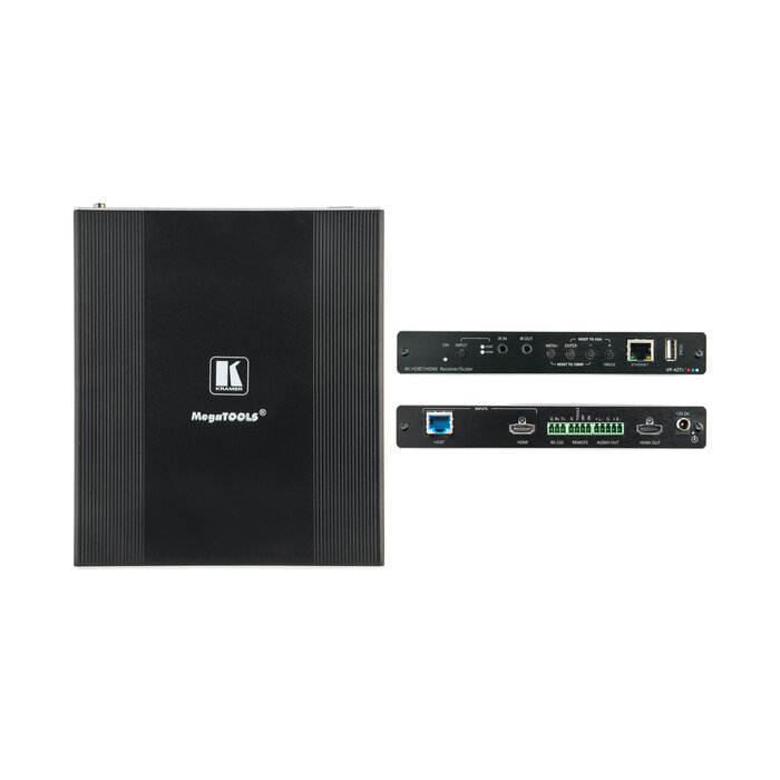 Kramer VP-427X1 - 4K HDR HDBT Receiver / Scaler Tool with HDBaseT and HDMI Input