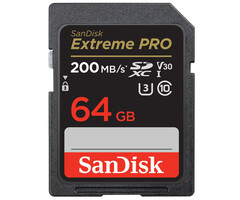 SanDisk 64GB SDXC Extreme Pro SD Card 200MB/s