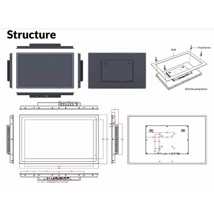 Lilliput Lilliput TK2150/T - 21.5" Full HD Touchscreen Industrial Display