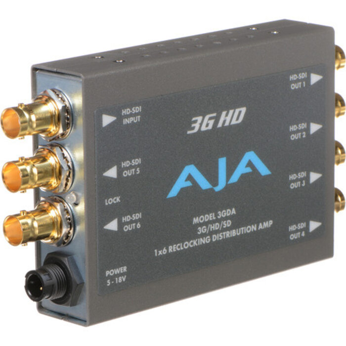 Aja AJA 3GDA - 1x6 3G/HD/SD Reclocking Distribution Amplifier