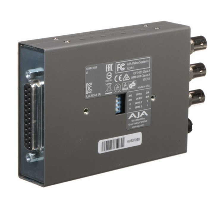 Aja AJA ADA4 - 4-Channel Bidirectional Audio A/D & D/A Converter