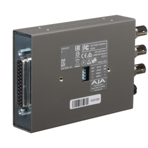 Aja AJA ADA4 - 4-Channel Bidirectional Audio A/D & D/A Converter