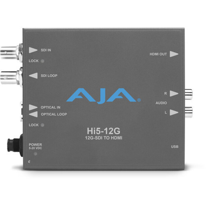 Aja AJA Hi5-12G 4K/UltraHD (12G-SDI) to HDMI 2.0 Converter