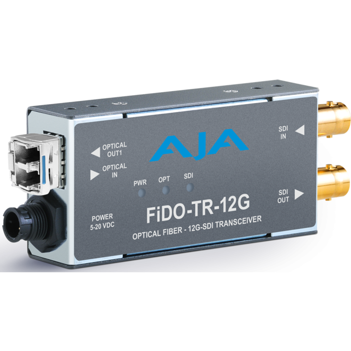 Aja AJA FiDO-TR-12G 1-Channel 12G-SDI/LC Single-Mode LC Fiber Transceiver