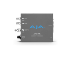 Aja AJA 12G-AM-T-ST 12G-SDI 8-Channel AES Embedder/Disembedder with ST Fiber Tx SFP
