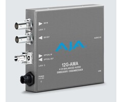 Aja AJA 12G-AMA-R-ST 12G-SDI Input and Output up to 4K/UltraHD with ST Fiber Receiver