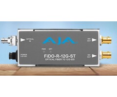 Aja AJA FiDO-R-12G-ST 1-Channel Single Mode ST Fiber to 12G-SDI Receiver