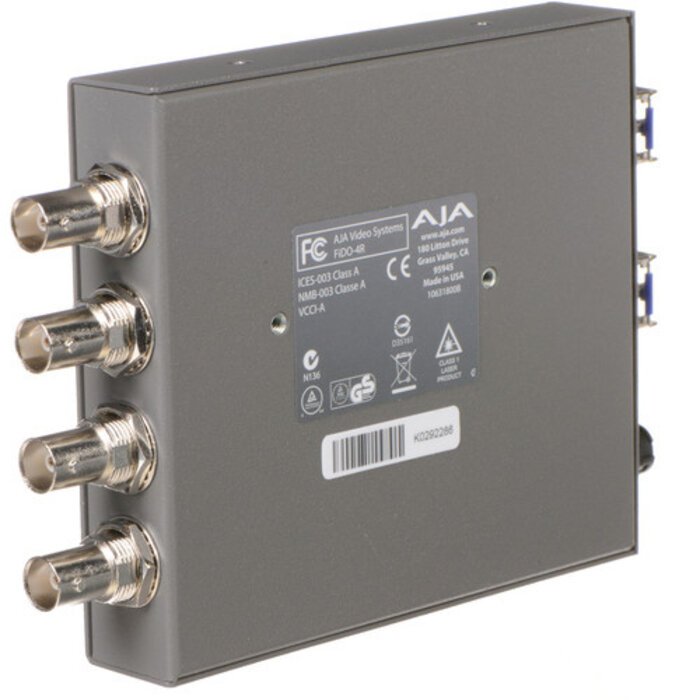 Aja AJA FiDO-4R 4-Channel Single-Mode LC Fiber to 3G-SDI Receiver