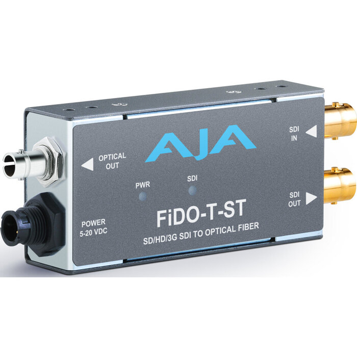 Aja AJA FiDO-T-ST 1-Channel 3G-SDI to Single-Mode ST Fiber Transmitter