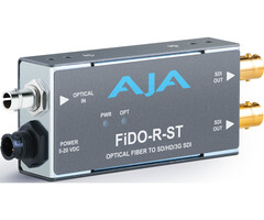 Aja AJA FiDO-R-ST 1-Channel Single-Mode ST Fiber to 3G-SDI Receiver