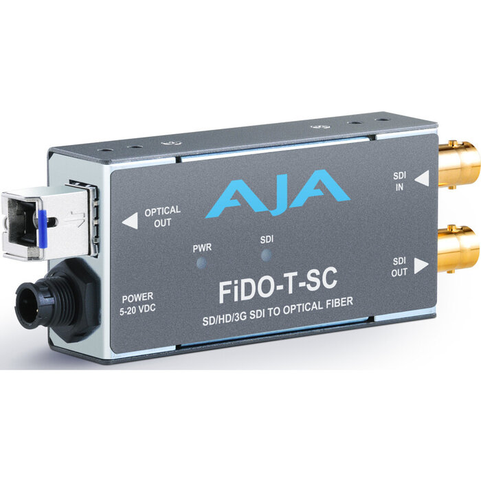 Aja AJA FiDO-T-SC 1-Channel 3G-SDI to Single-Mode SC Fiber Transmitter